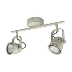 Lindby downlight Leonor, 2 lyskilder, hvit, metall, 32 cm| Spotter I Tak|Taklamper