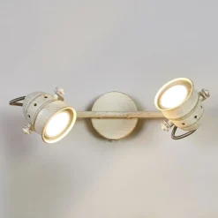 Lindby downlight Leonor, 2 lyskilder, hvit, metall, 32 cm| Spotter I Tak|Taklamper