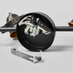 Lindby downlight Leonor, 4 lyskilder, svart, metall, 78 cm| Spotter I Tak