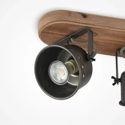 Lindby downlight Rubinjo, 45 cm, 3 lyskilder, tre, GU10| Spotter I Tak|Taklamper