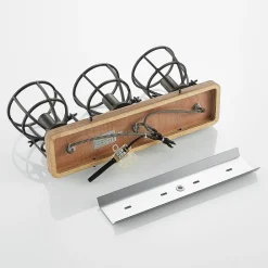 Lindby downlight Rutger, 52 cm, 3 lyskilder, tre, bur, E14| Design- Og Hotellbelysning|Taklamper