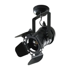 Lindby downlight Tilen, 1 lyskilde, svart, metall, 38 cm Clearance