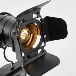 Lindby downlight Tilen, 1 lyskilde, svart, metall, 38 cm Clearance