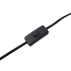 Lindby Ediz bordlampe, svart, tre, 25 cm høy, E27| Bordlamper