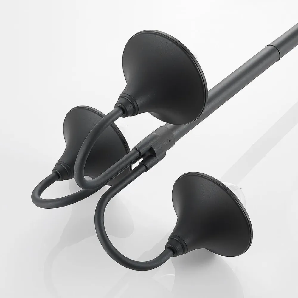 Lindby Edric lyktestolpe, høyde 215 cm, antrasitt, aluminium| Lyktestolper