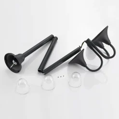 Lindby Edric lyktestolpe, høyde 215 cm, antrasitt, aluminium| Lyktestolper