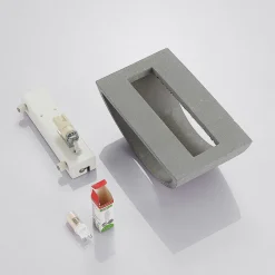 Lindby Edvin vegglampe av betong, halvrund New