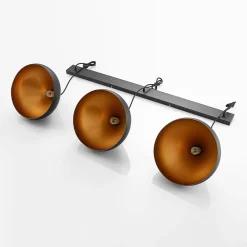 Lindby Elamira pendellampe, svart, metall, 133 cm, 3 lyskilder. Hot