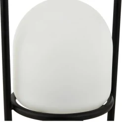 Lindby Eleia LED terrasselampe, svart, metall, oppladbart batteri| Kommersiell Utebelysning|Led-Utendørs