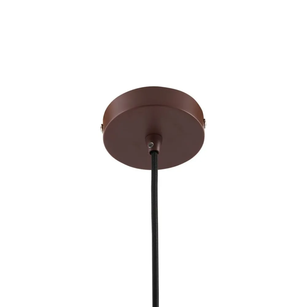 Lindby Elorri hengelampe, brun, metall, Ø 38 cm| Pendellamper