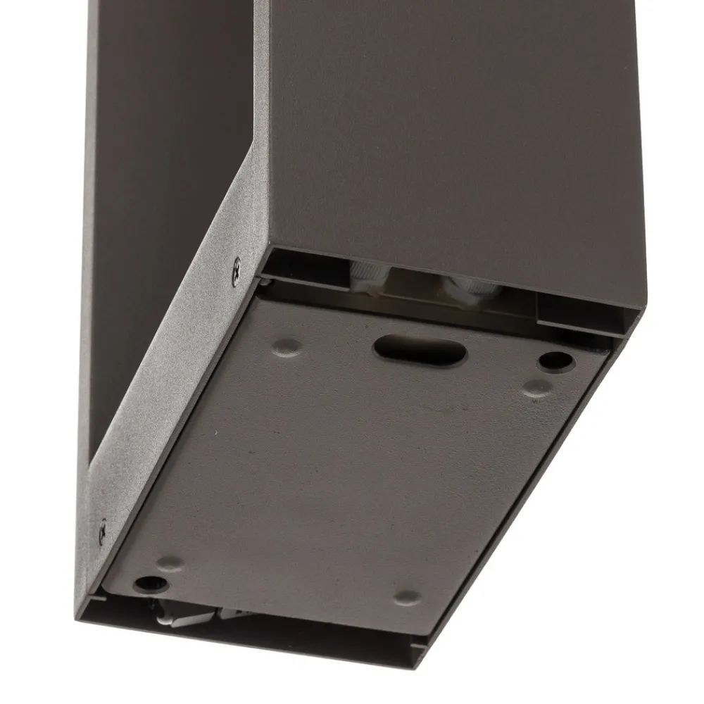 Lindby Emima LED-gatelampe, 60 cm, antrasitt, aluminium Discount