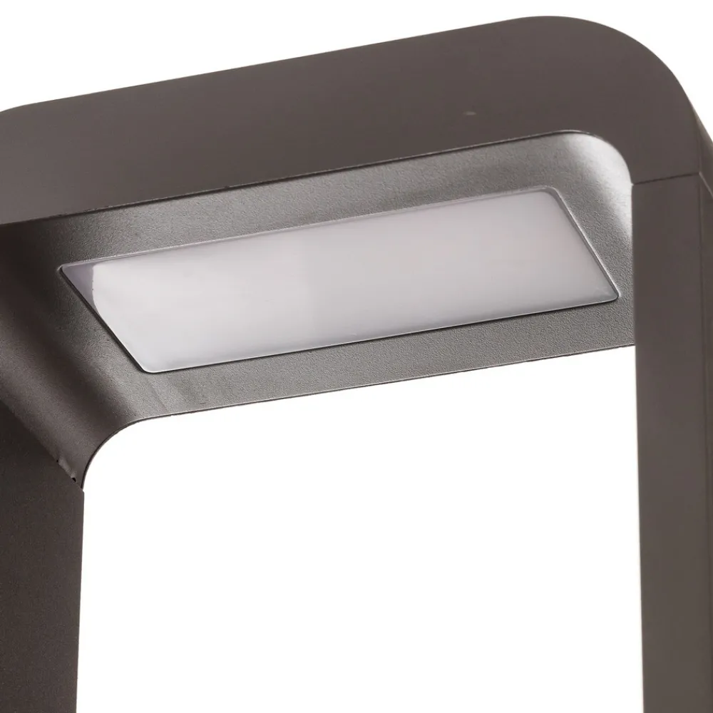 Lindby Emima LED-gatelampe, 60 cm, antrasitt, aluminium Discount