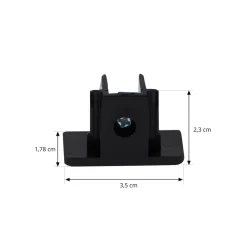 Lindby endestykke Linaro, svart, skrue, 1-fase system New