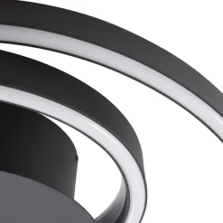 Lindby Erlinik LED-taklampe, stepdim, svart Outlet