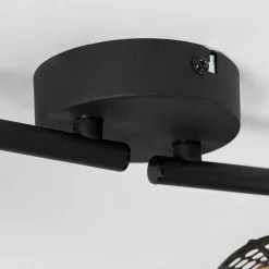 Lindby Eudoria spot 4 lyskilder svart/gull Hot