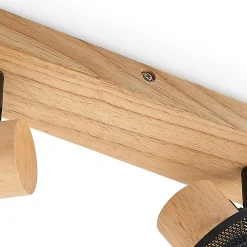 Lindby Evinora takspot av tre, 2 lyskilder