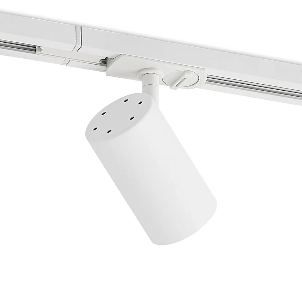 Lindby 1-fase skinnesystem Linaro, GU10, hvit, 5 lyskilder| Skinnesystem