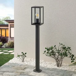 Lindby Filimon veilampe, 80 cm, antrasitt, IP44, E27| Terrassebelysning|Gatebelysning, Pullert Belysning