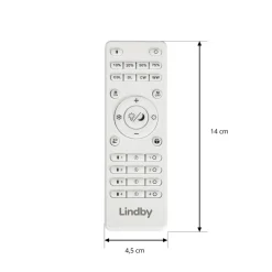 Lindby fjernkontroll Lumaro, hvit, lengde 14 cm Online