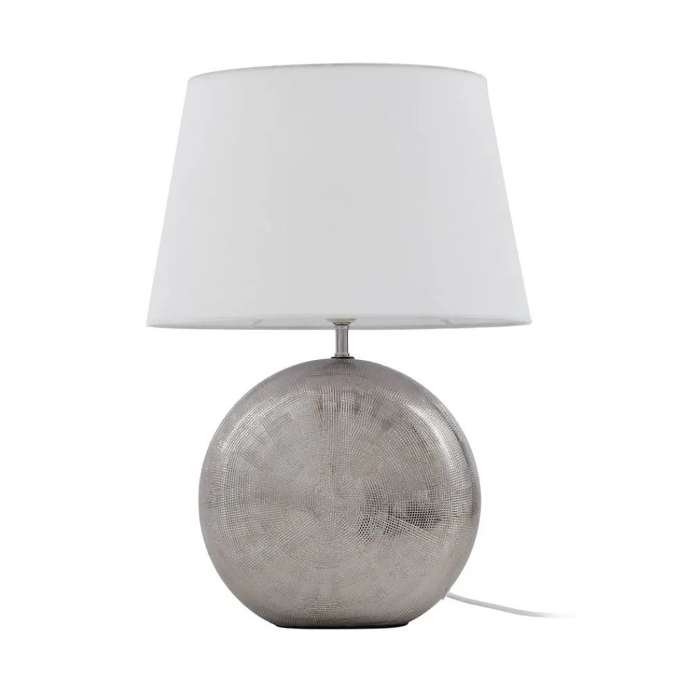 Lindby Florentino bordlampe, 49 cm, keramikk, tekstil| Bordlamper