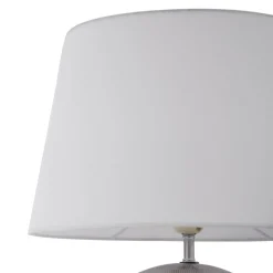 Lindby Florentino bordlampe, 49 cm, keramikk, tekstil| Bordlamper
