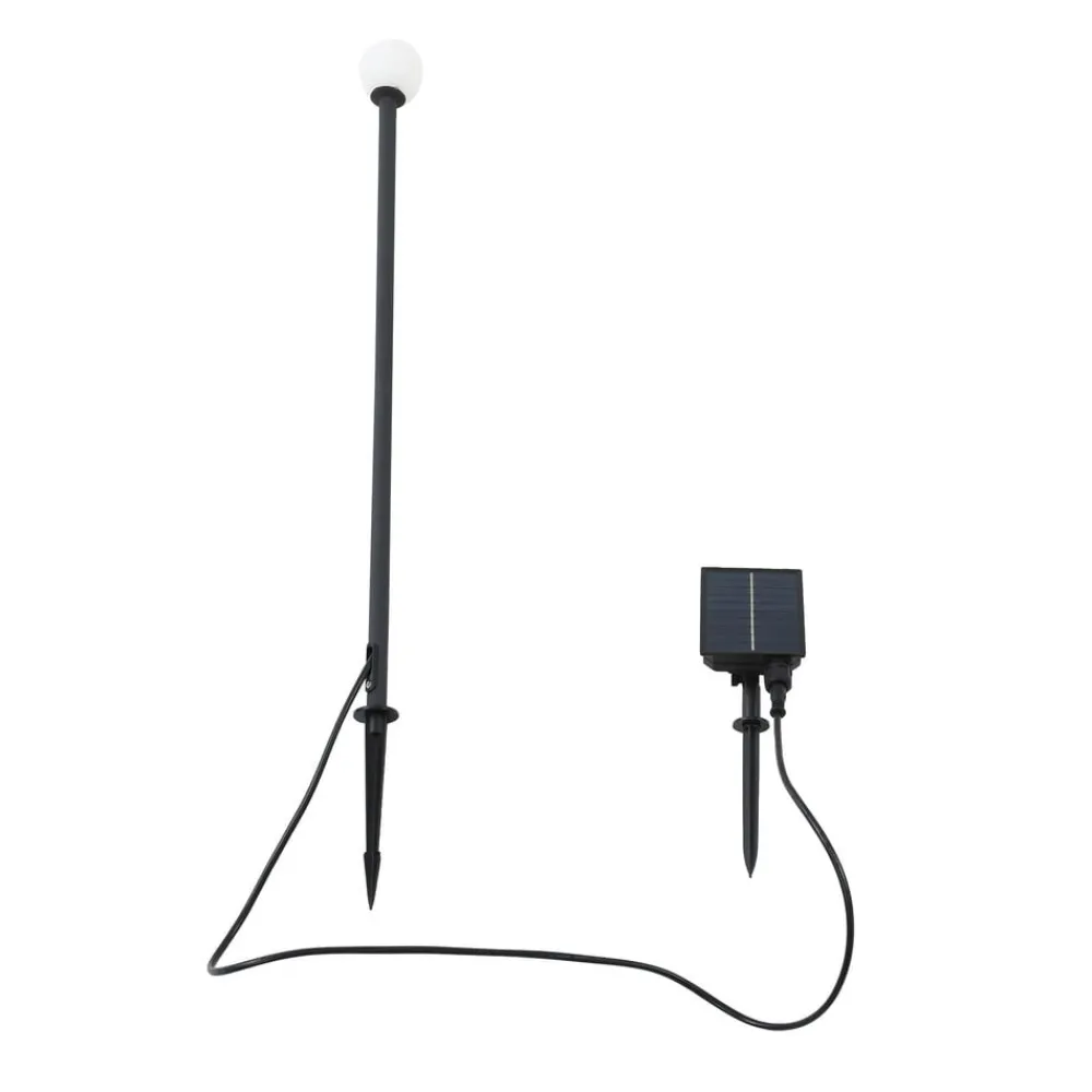 Lindby Freydis LED-solcellelampe, svart, aluminium, 2 000 K Sale