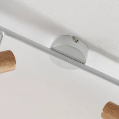 Lindby Fridolin downlight, 160 cm, 6 lyskilder, hvit, metall| Spotter I Tak|Taklamper