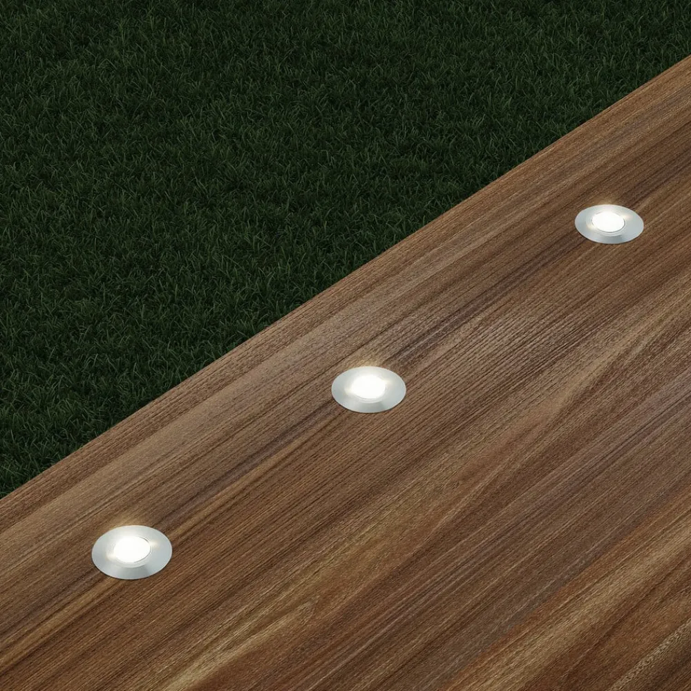 Lindby Gracelle LED-bakkespot, 3 stykk rundt| Utespotter