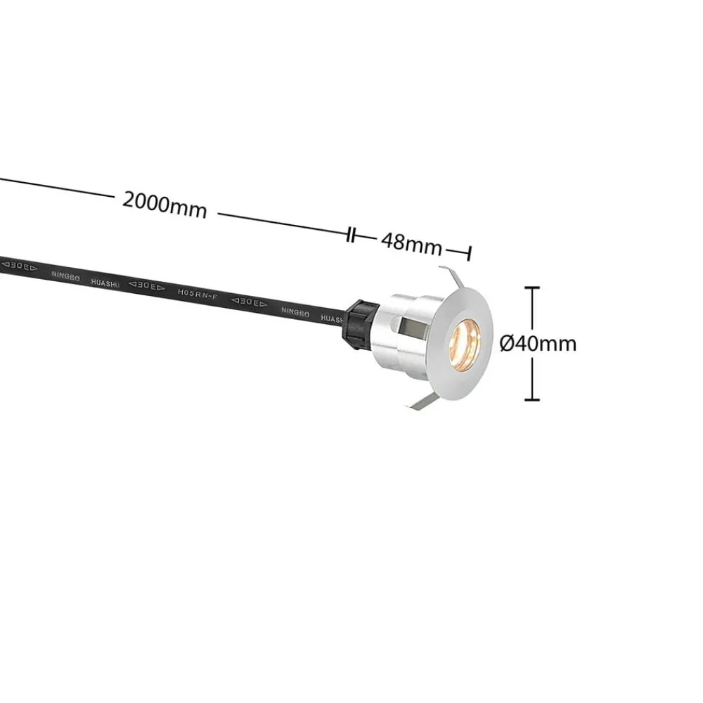 Lindby Gracelle LED-bakkespot, 3 stykk rundt| Utespotter
