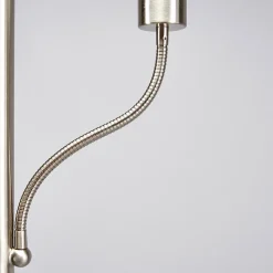 Lindby gulvlampe Elaina, 180 cm, nikkelfarget, leselampe Hot