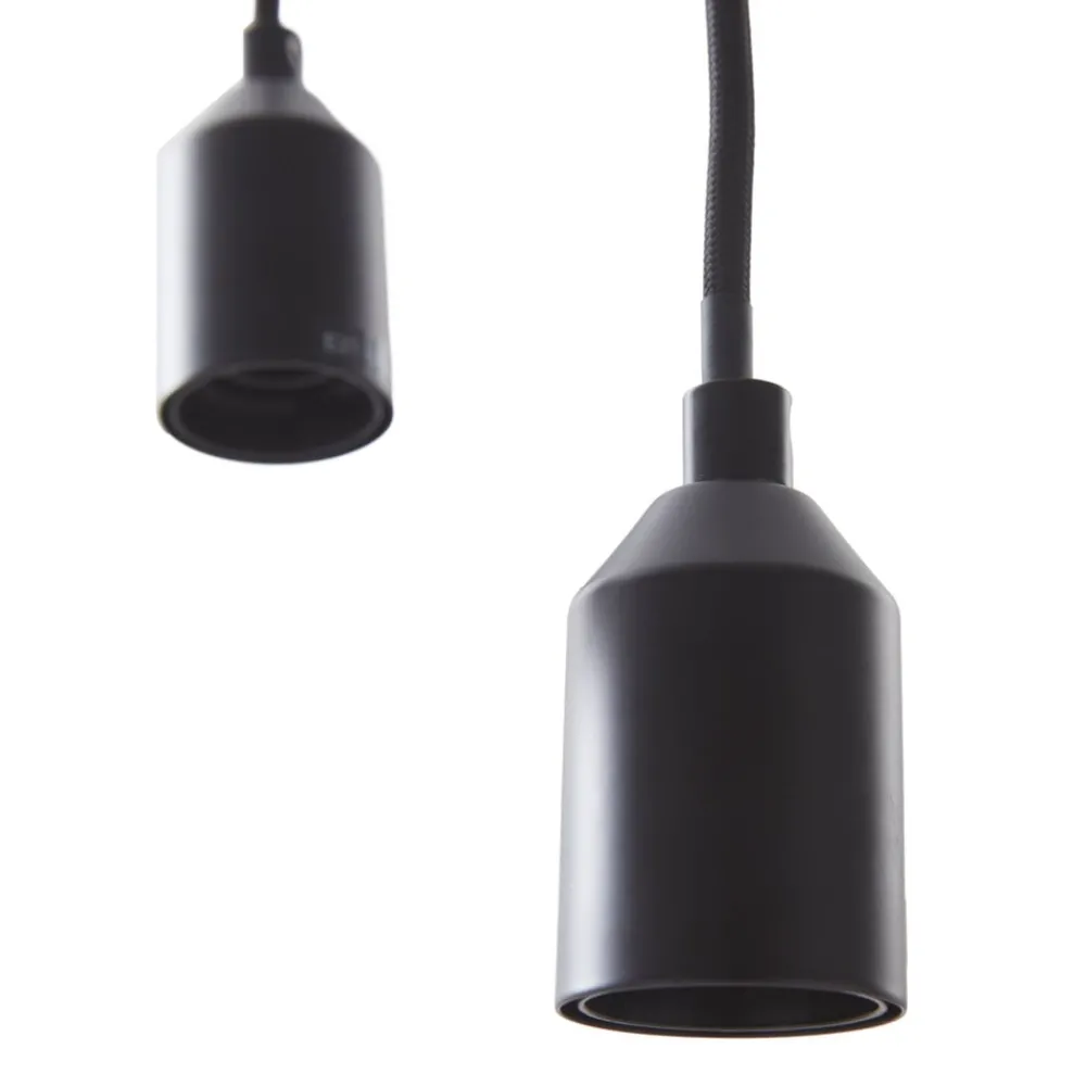Lindby gulvlampe Elira, svart, metall, 150 cm høy, E27| Gulvlamper