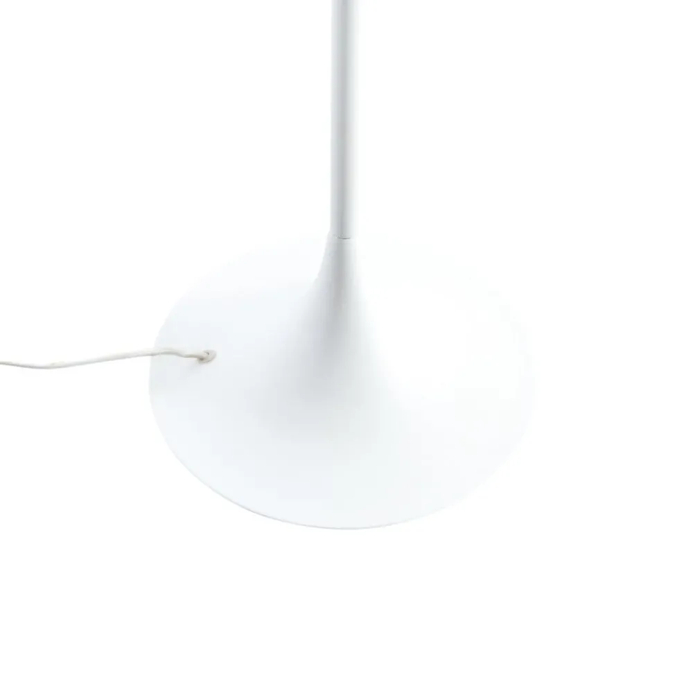 Lindby gulvlampe Eryndor, hvit, tekstil, Ø 47 cm, E27| Gulvlamper