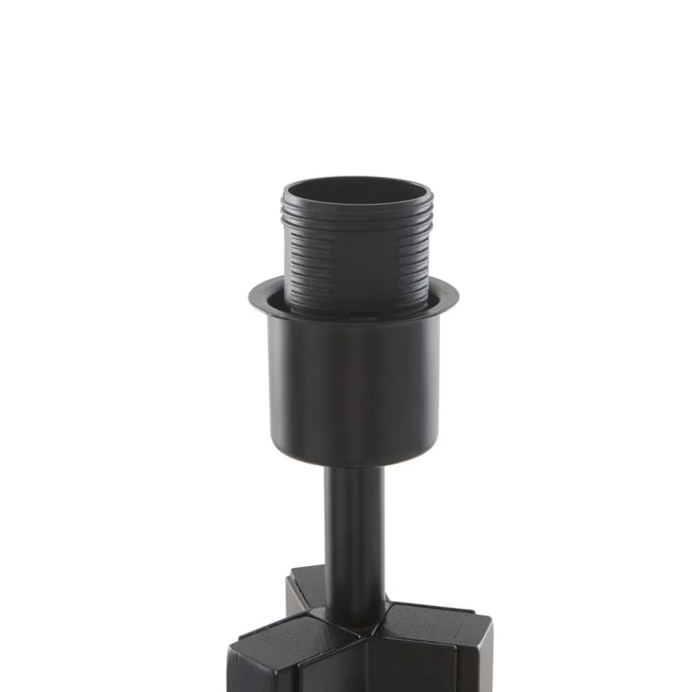 Lindby gulvlampe Herry, svart, tre, stativ, 153 cm| Gulvlamper