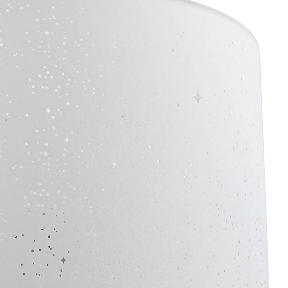 Lindby gulvlampe Jaileen, hvit, tekstil, 170 cm, leselampe Best