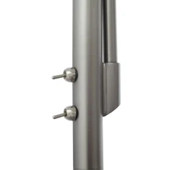 Lindby gulvlampe Jaileen, hvit, tekstil, 170 cm, leselampe Best