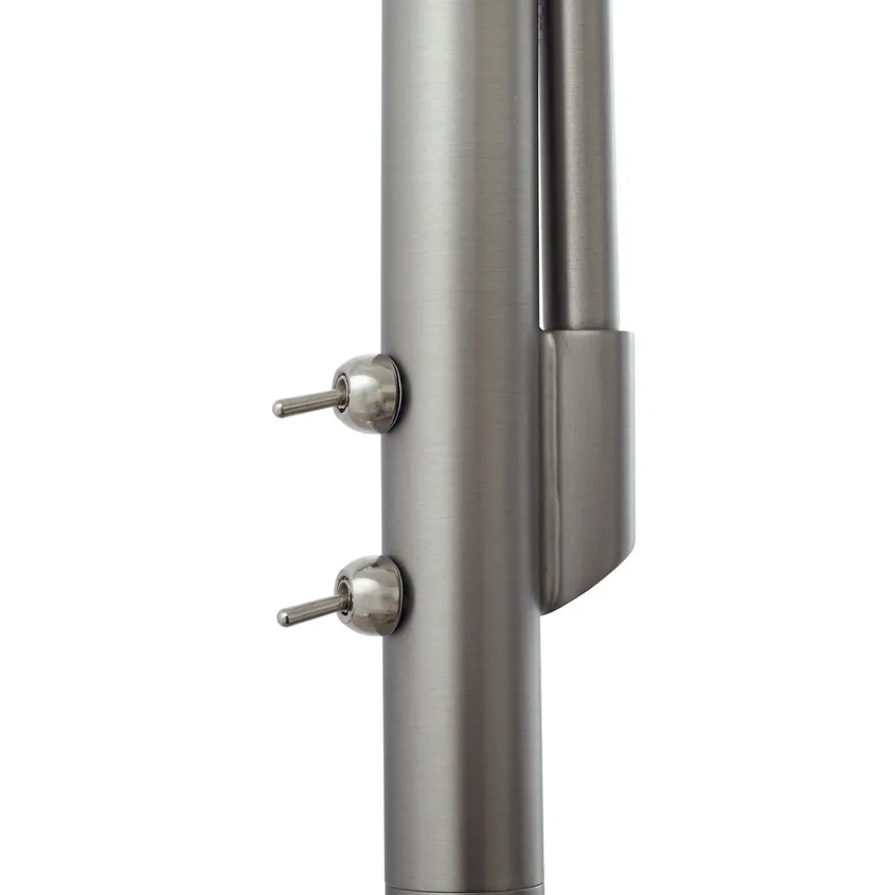 Lindby gulvlampe Jaileen, hvit, tekstil, 170 cm, leselampe Best