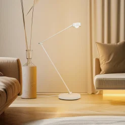 Lindby gulvlampe Jyla, hvit, linse, 4200K, GX53, jern Sale