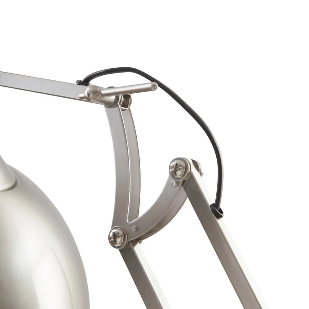 Lindby gulvlampe Leia, sølv, metall, 180 cm, roterbar, E27| Gulvlamper