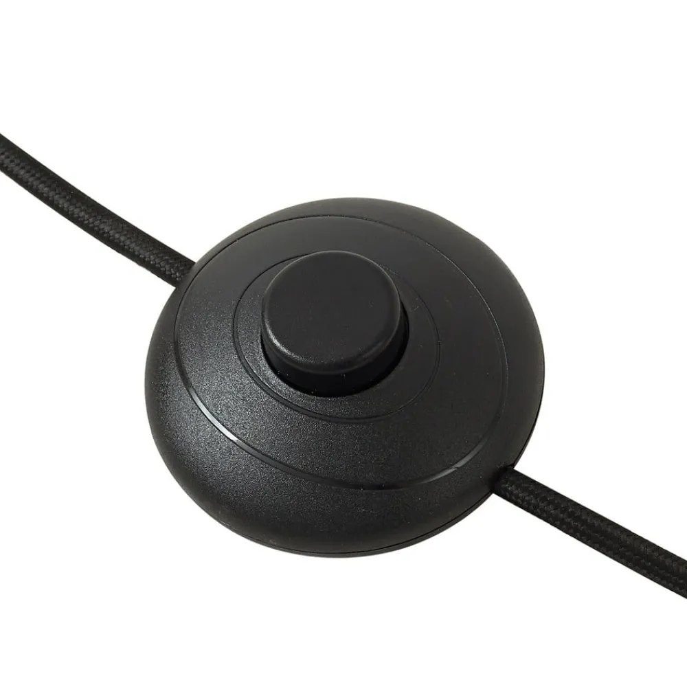 Lindby gulvlampe Lelia, ravfarget, glass, metall, 150 cm| Gulvlamper