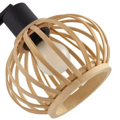 Lindby gulvlampe Lielle, naturlig bambus, 5 lyskilder, 190 cm| Gulvlamper