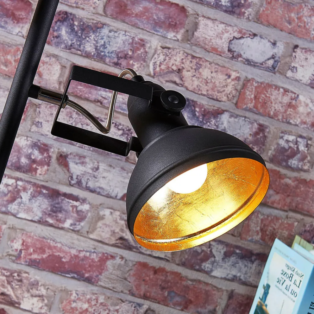 Lindby gulvlampe Lilly, svart, metall, 170 cm, E14 Clearance