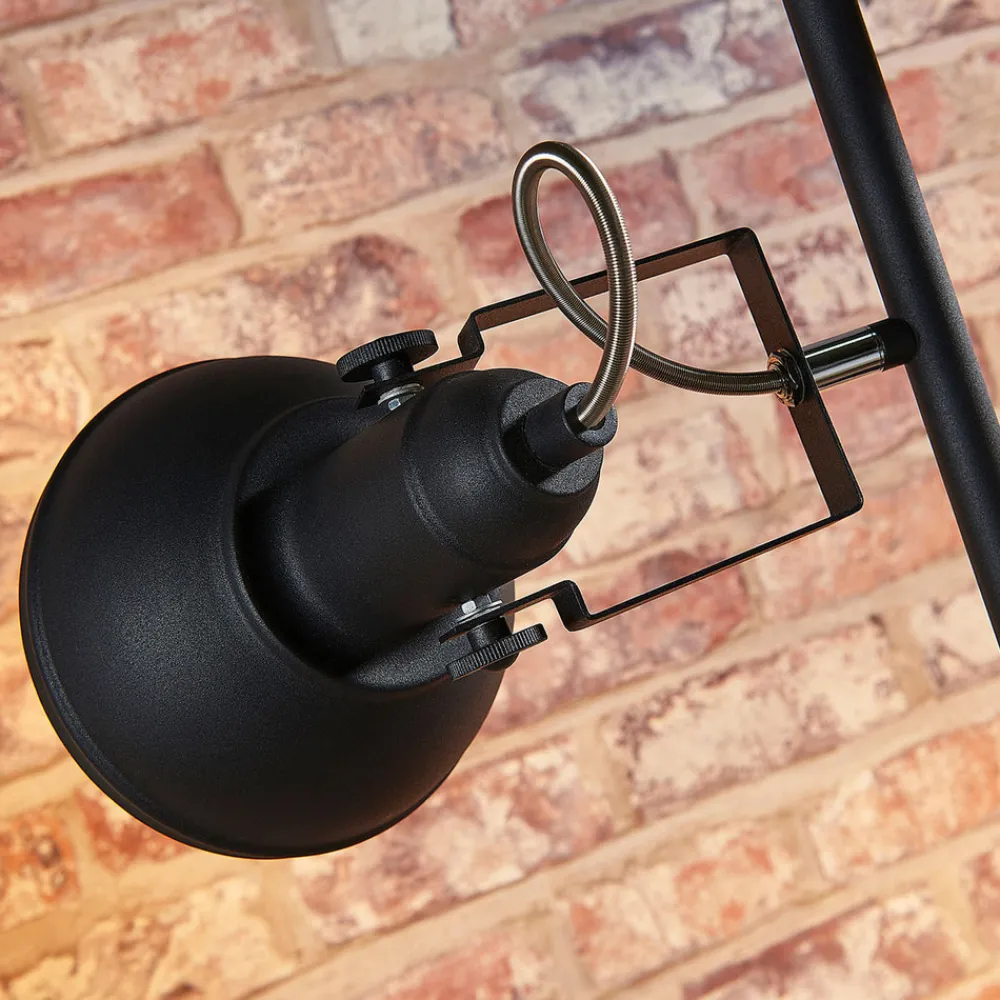 Lindby gulvlampe Lilly, svart, metall, 170 cm, E14 Clearance