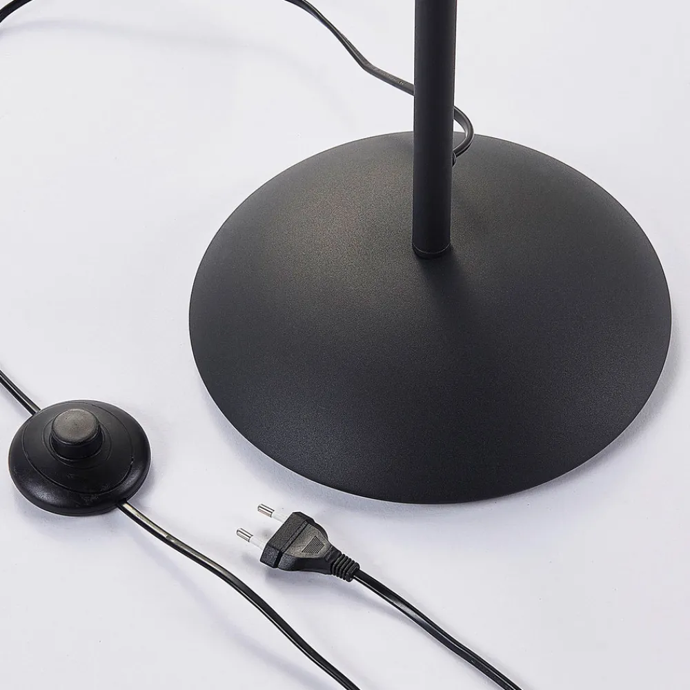 Lindby gulvlampe Lilly, svart, metall, 170 cm, E14 Clearance