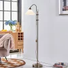 Lindby gulvlampe Otis, antikk messing, glass, 170 cm, E27| Gulvlamper