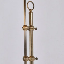 Lindby gulvlampe Otis, antikk messing, glass, 170 cm, E27| Gulvlamper