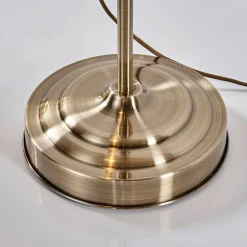 Lindby gulvlampe Otis, antikk messing, glass, 170 cm, E27| Gulvlamper