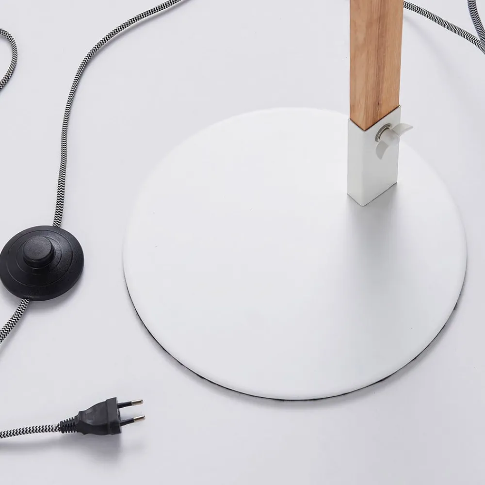 Lindby gulvlampe Shivanja, tre, justerbar, 146 cm, E27| Kontorbelysning|Gulvlamper