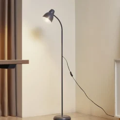 Lindby gulvlampe Tebbi, blå, metall, høyde 150 cm| Gulvlamper