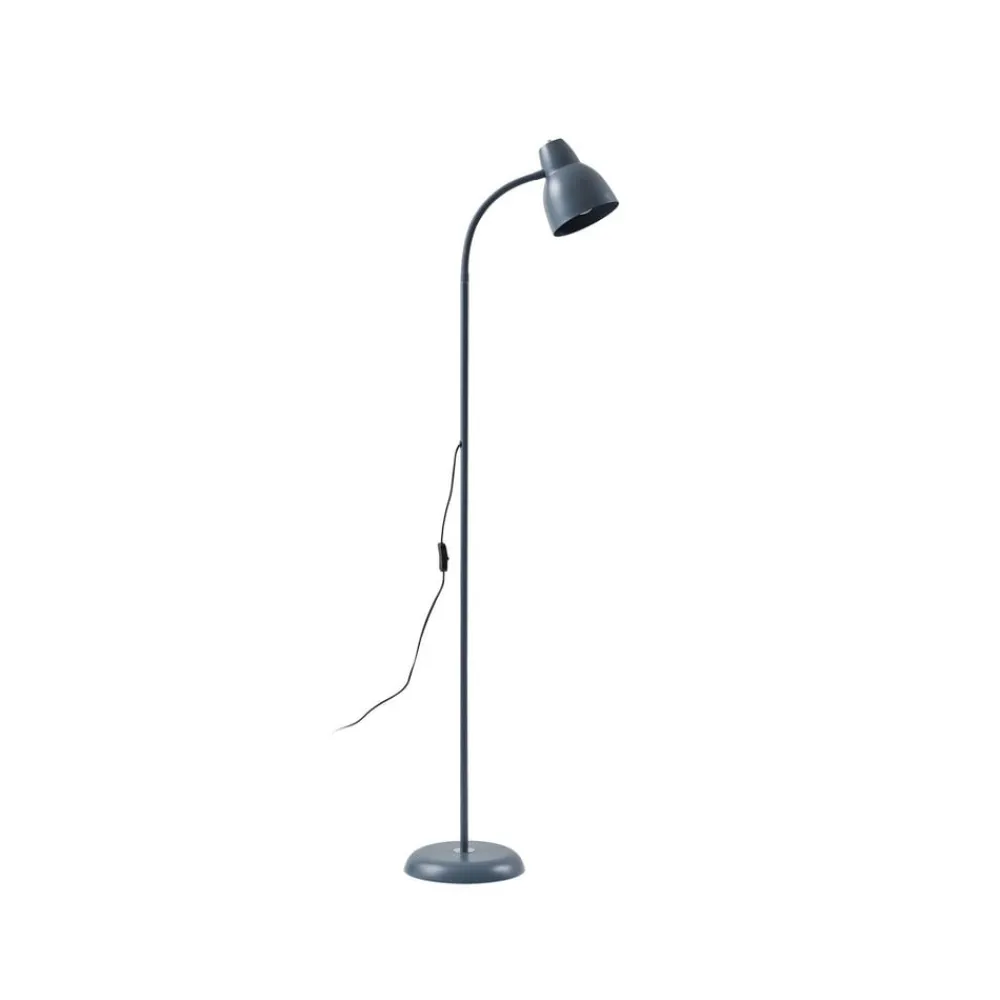 Lindby gulvlampe Tebbi, blå, metall, høyde 150 cm| Gulvlamper