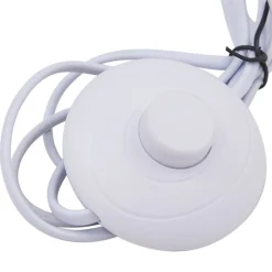 Lindby gulvlampe Tonka, beige, metall/marmor, 180 cm, E27| Gulvlamper